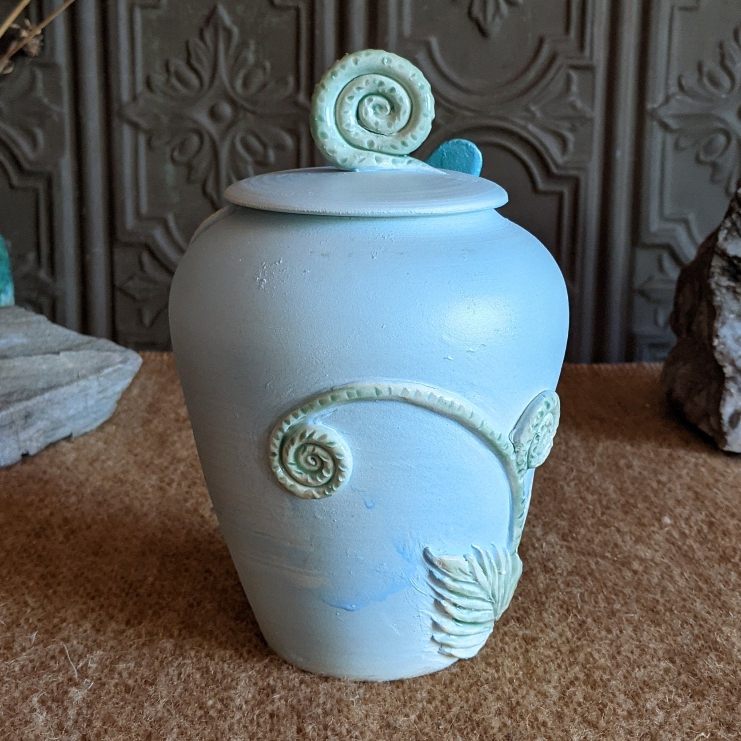 Butterfly Fiddleleaf Jar by Bonnie Belt GF-0204