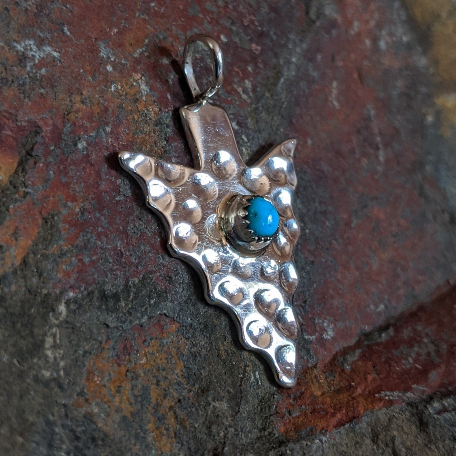 Turquoise Arrowhead Pendant by Pauline Nelson GJ-PND-0063