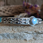 Manmade Blue Opal Cuff by Raymond Coriz SWSG-BRC-0023