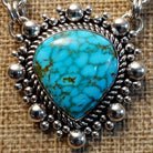 Kingman Turquoise Necklace & Earrings Set by Artie Yellowhorse GJ-JWS-0002