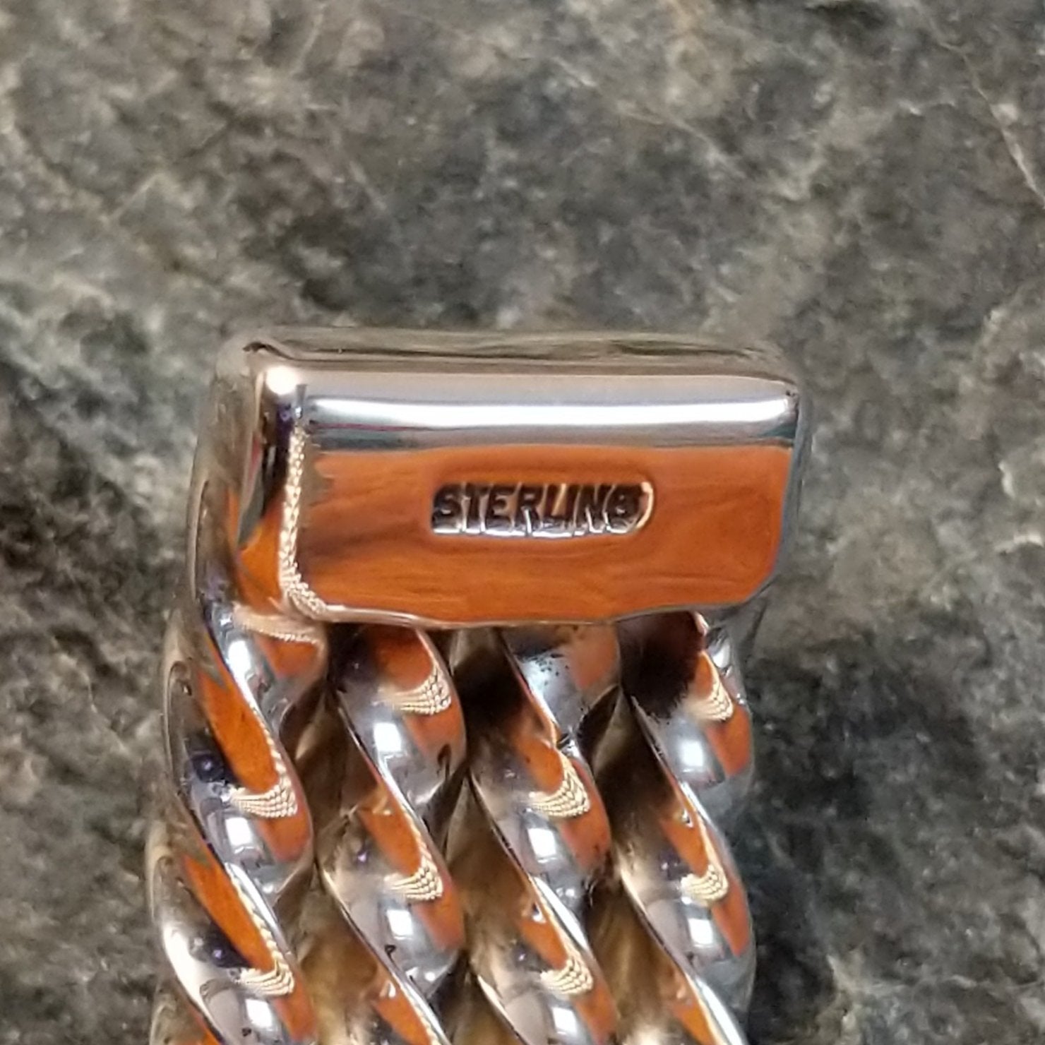 Orange Spiny Oyster Shell Cuff by Artie Yellowhorse GJ-BRC-0007