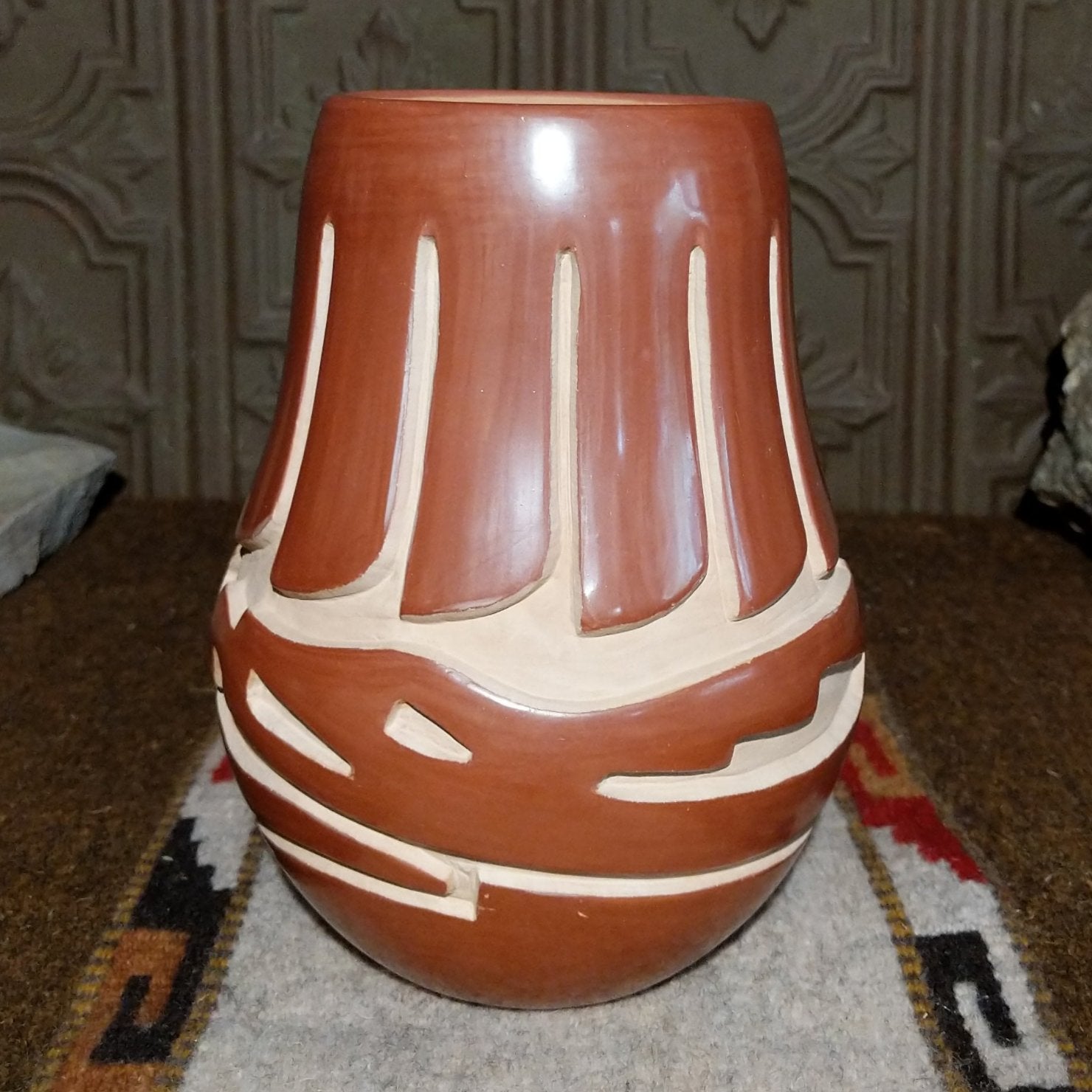 Santa Clara Vase by Victoria Martinez Tafoya SWT-POT-0059
