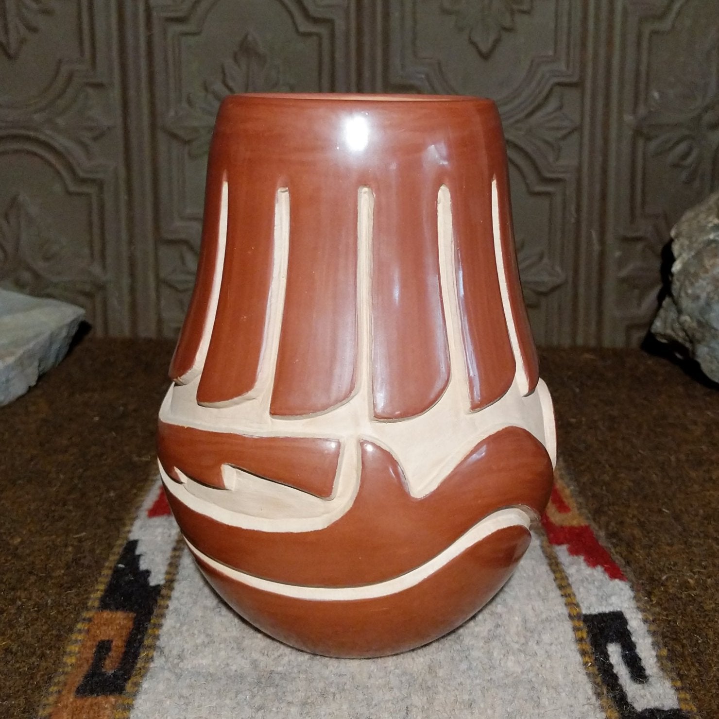 Santa Clara Vase by Victoria Martinez Tafoya SWT-POT-0059