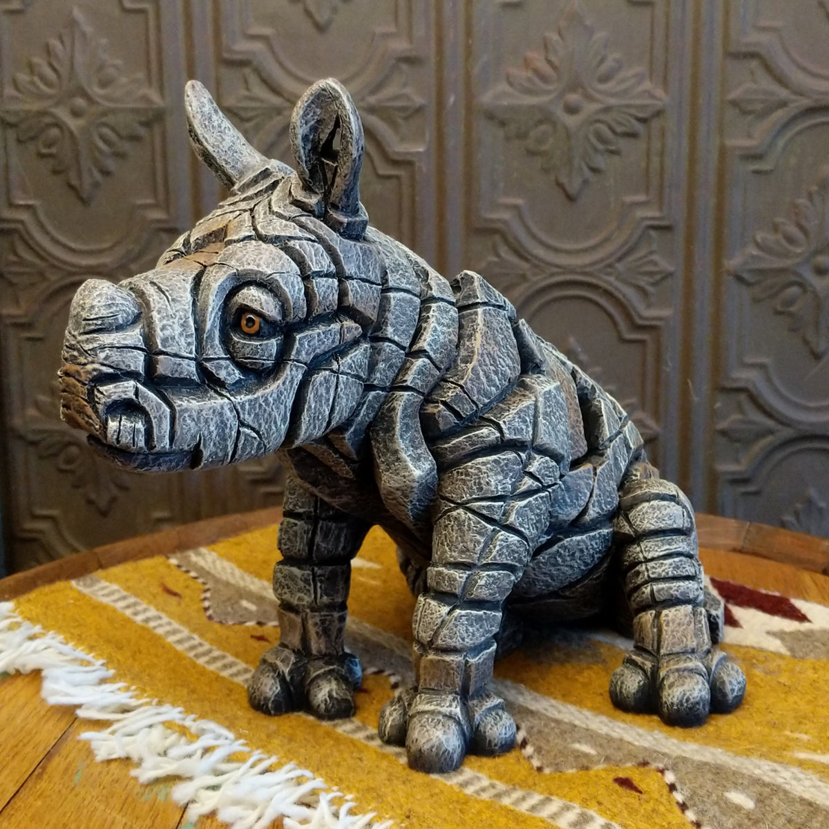 Baby Rhinoceros Edge Sculpture by Matt Buckley GF-6016670
