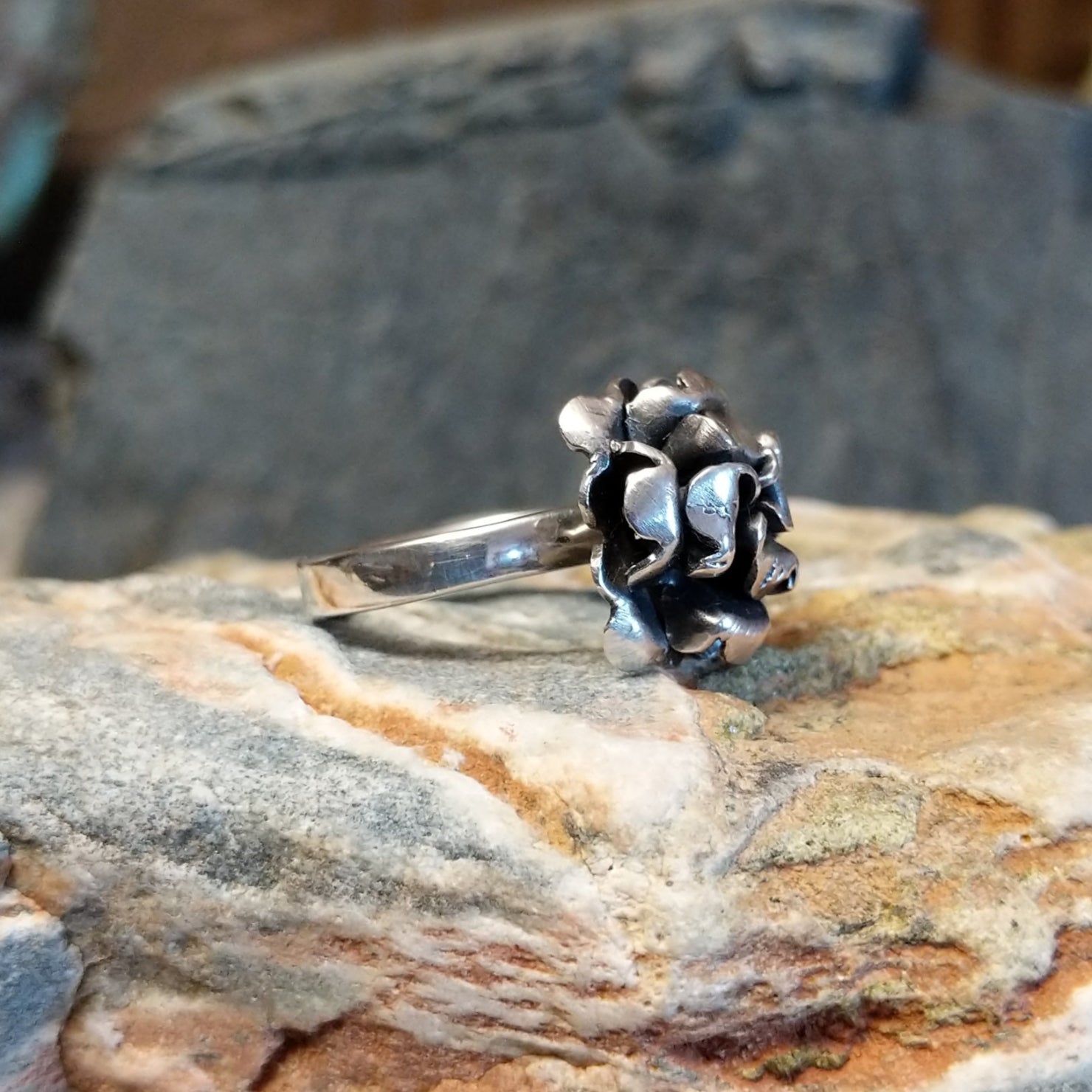 Silver Flower Ring by Ryan Sanchez GJ-RNG-0075