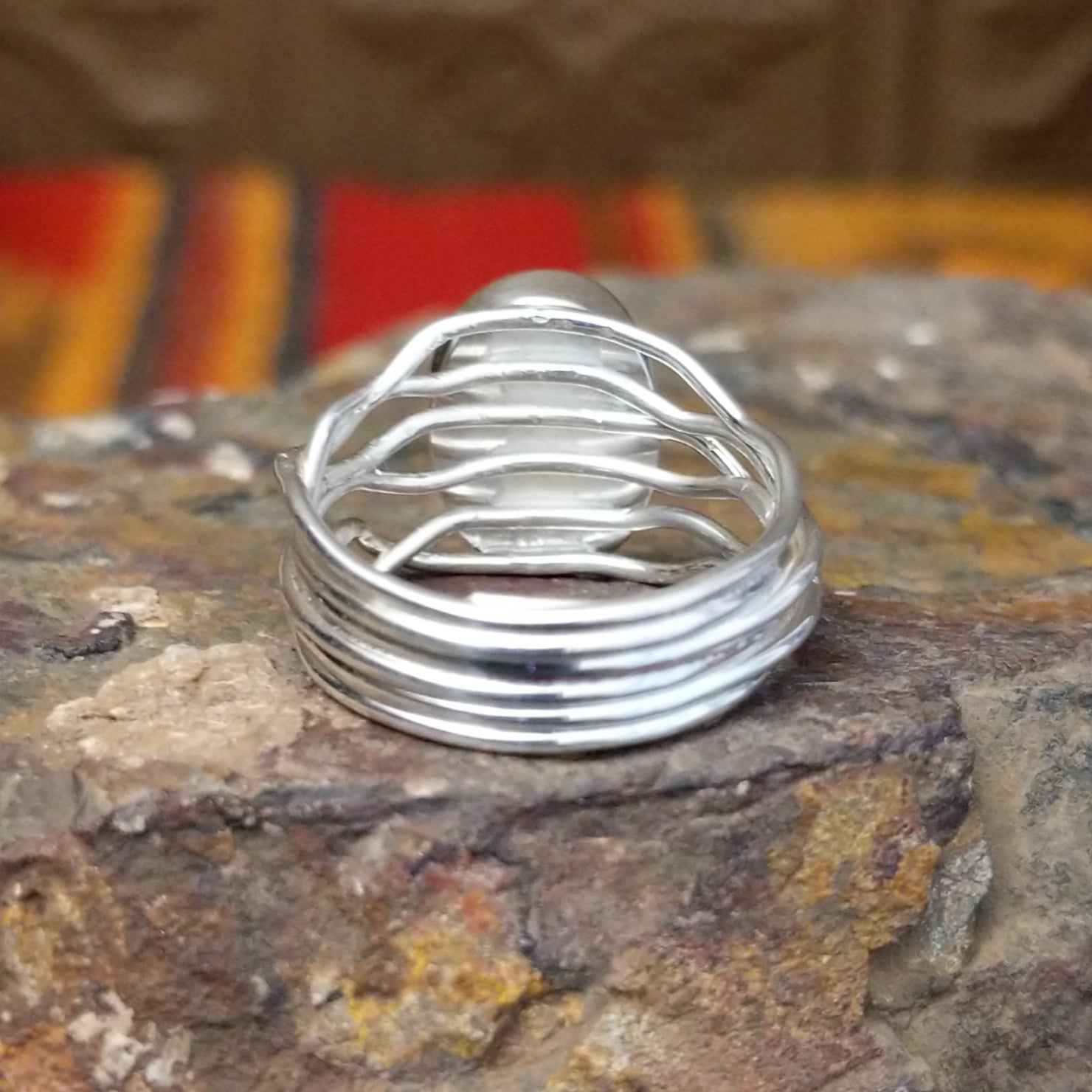 Palomino Variscite Ring by Angela Martin GJ-RNG-0087 Size 7.5