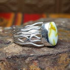 Palomino Variscite Ring by Angela Martin GJ-RNG-0089 Size 8.5