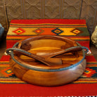 Anvil Salad Bowl with Servers by Nambe GF-DEC-MT0350