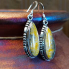 Navajo Made Bumblebee Jasper Earrings GJ-ERN-0082