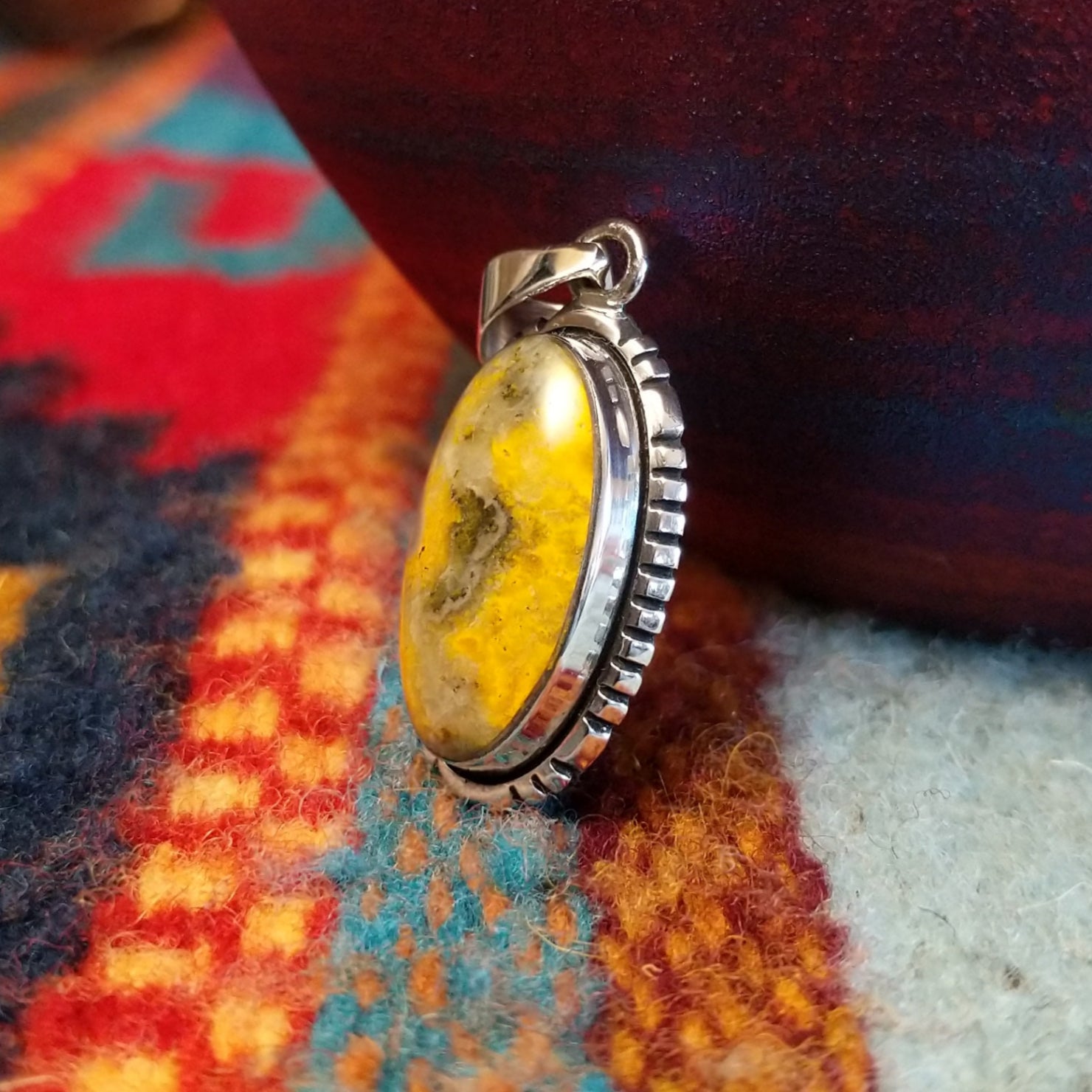 Bumblebee Jasper Pendant by Terry Wood GJ-PND-0091
