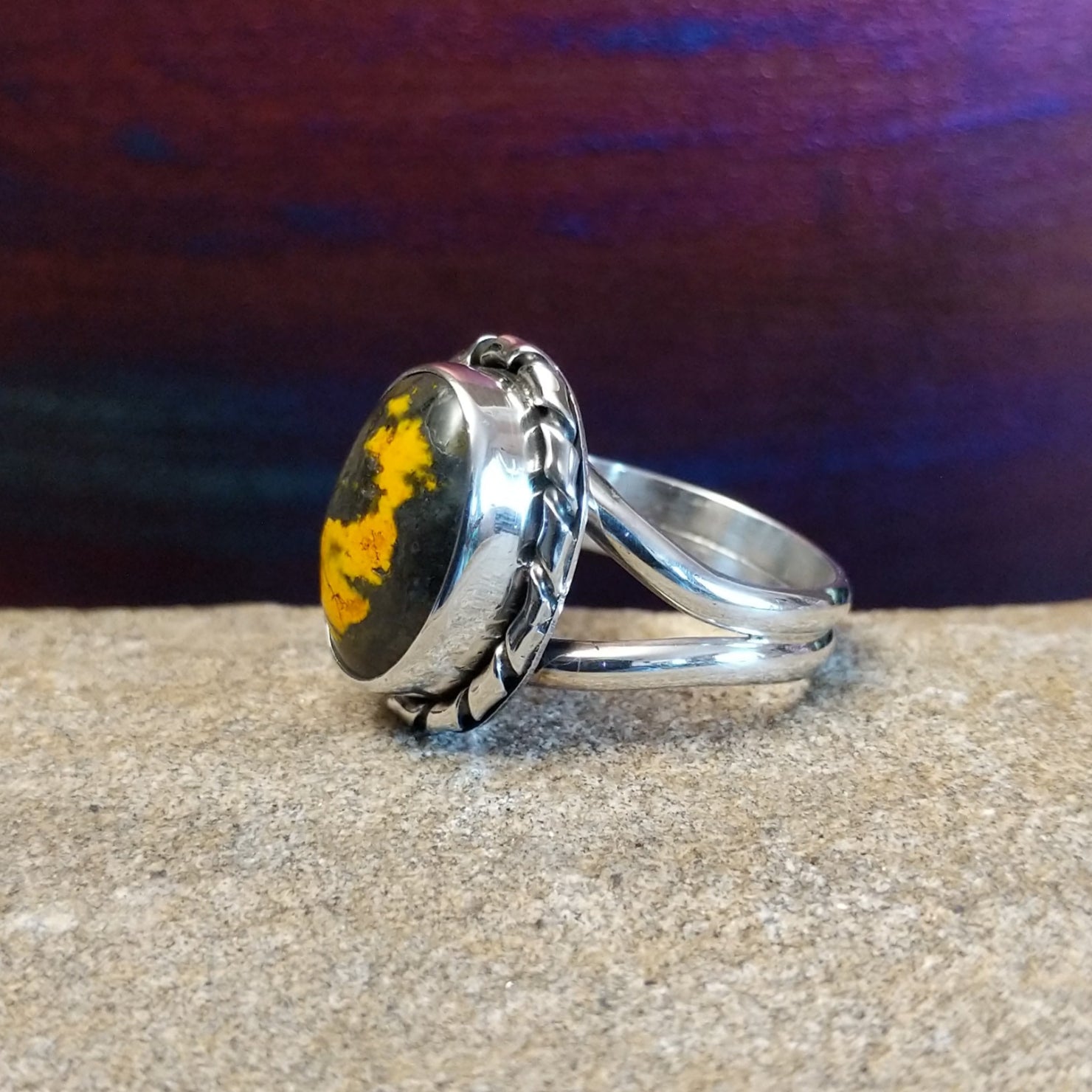 Bumblebee Jasper Ring by Terry Wood GJ-RNG-0098 Size 7