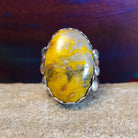 Bumblebee Jasper Ring by Paul Livingston GJ-RNG-0102 Size 8