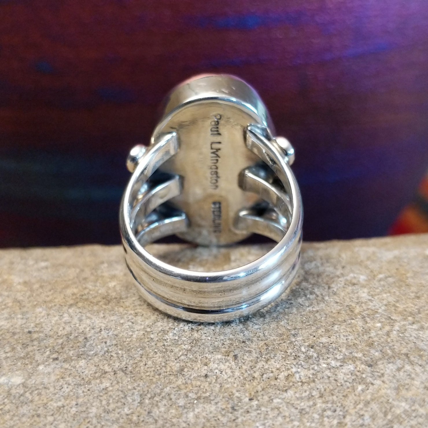 Bumblebee Jasper Ring by Paul Livingston GJ-RNG-0102 Size 8