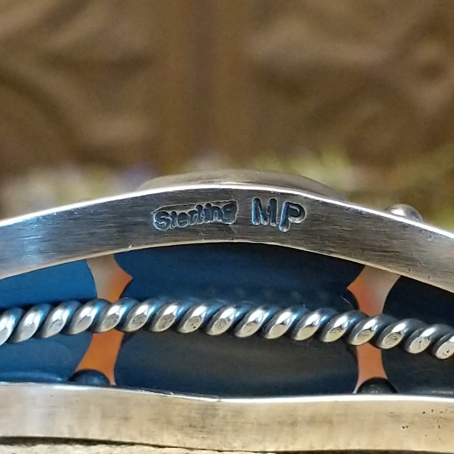Navajo Made Royston Turquoise Cuff by M.P. SWSG-BRC-0048