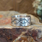 Helix Design Stamped Silver Ring by R. Grace SWSG-RNG-0002 Various Sizes