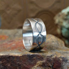 Helix Design Stamped Silver Ring by R. Grace SWSG-RNG-0002 Various Sizes