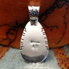 Large Malachite Teardrop Pendant by Anna Begay SWSG-PND-0019