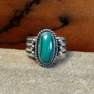 Navajo Made Malachite Ring SWSG-RNG-0054 Size 9.5
