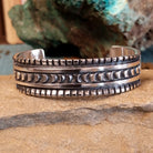 Silver Crescent Cuff by Jerrold Tahe GJ-BRC-0005