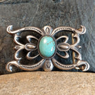Turquoise Stamped Sandcast Buckle by Martha Cayatineto SWSG-BKL-0002