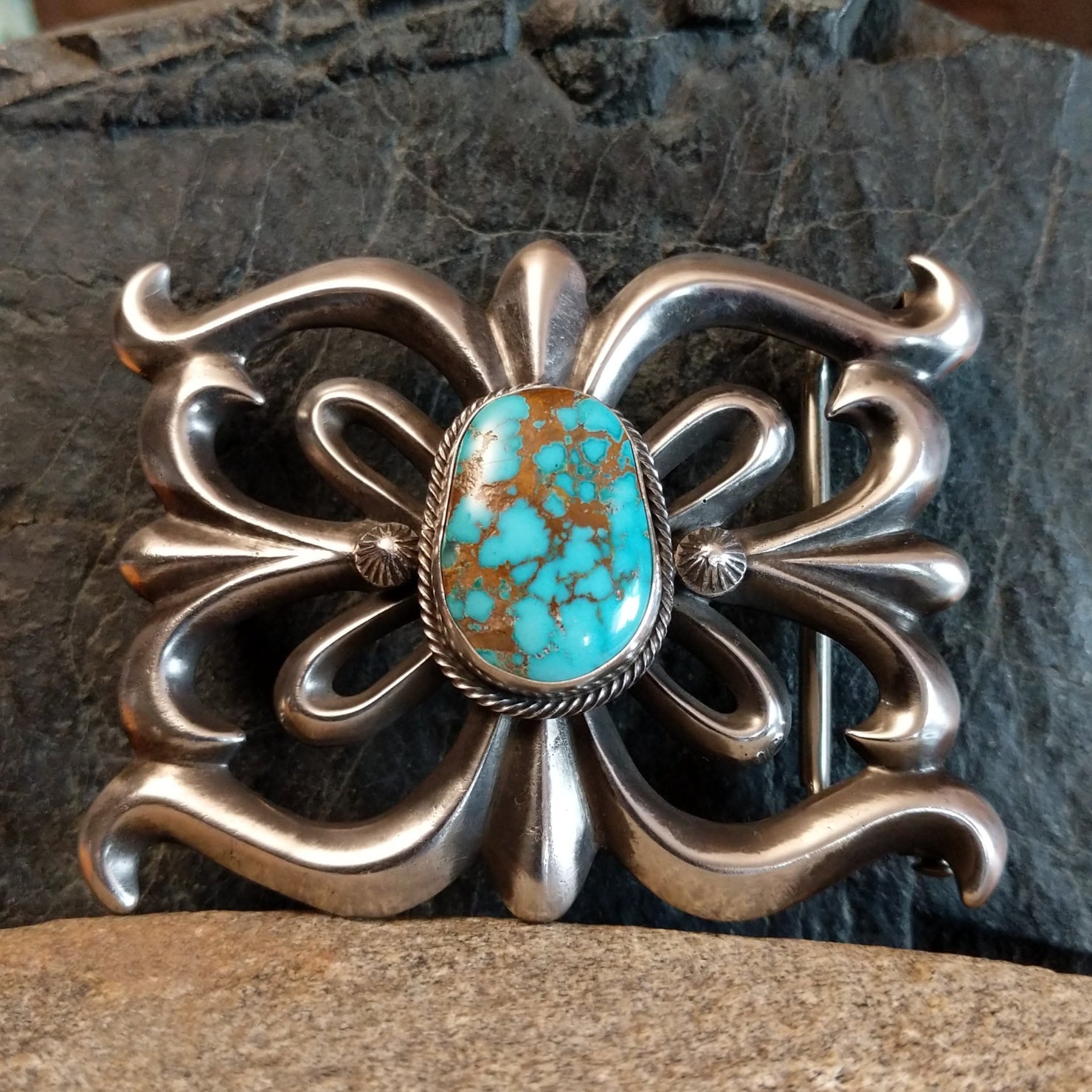 Royston Turquoise Buckle by Rose A. Chee SWSG-BKL-0003