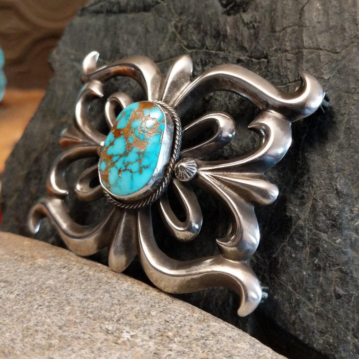 Royston Turquoise Buckle by Rose A. Chee SWSG-BKL-0003
