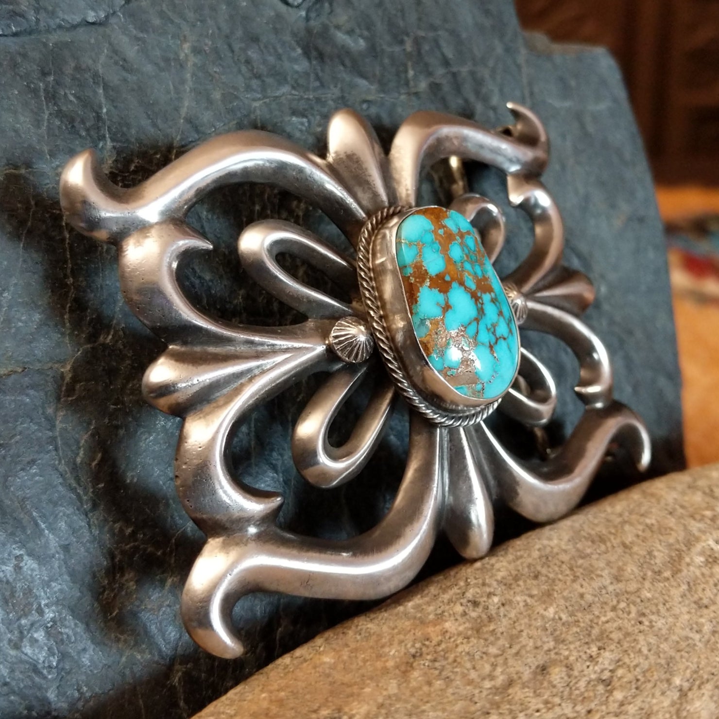 Royston Turquoise Buckle by Rose A. Chee SWSG-BKL-0003