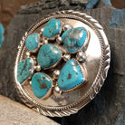 Kingman Turquoise Buckle by Charlene & Robert Little SWSG-BKL-0008