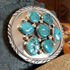 Kingman Turquoise Buckle by Charlene & Robert Little SWSG-BKL-0008