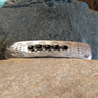 Navajo Made Black Onyx Barrette GJ-BRT-0001
