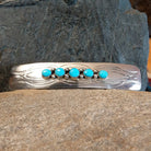 Navajo Made Turquoise Barrette GJ-BRT-0003