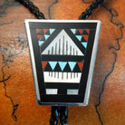 Zuni Inlay Bolo Tie by Leander & Lisa Othole SWSG-BOL-0002