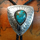 Redskin Turquoise Bolo Tie by Everett & Mary Teller SWSG-BOL-0003