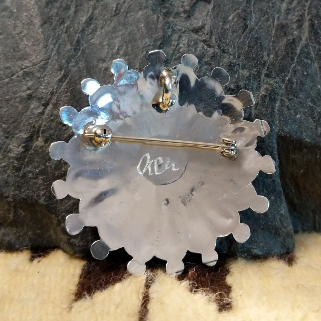 Zuni Sunface Inlay Pin & Pendant SWSG-PND-0002