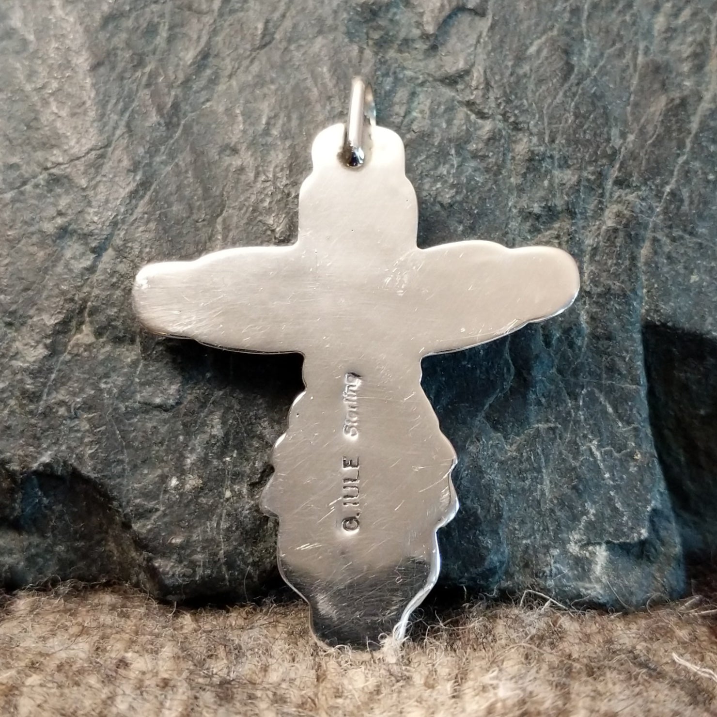 Zuni Turquoise Cross Pendant by Cecilia Iule GJ-PND-0005
