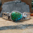 Sonoran Gold Turquoise Cuff by Roie Jaque GJ-BRC-0032