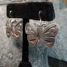 Silver Butterfly Earrings by Everett & Mary Teller GJ-ERN-0043