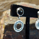 Black Onyx Torus Dangle Earrings by Lowell Draper GJ-ERN-0089