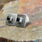 Black Onyx Earrings by Elgin Tom GJ-ERN-0090