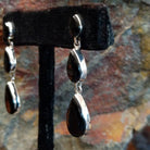 Black Onyx Teardrop Cascade Earrings by Erma Arviso GJ-ERN-0092