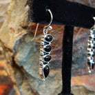 Navajo Made Stacked Black Onyx Earrings GJ-ERN-0093
