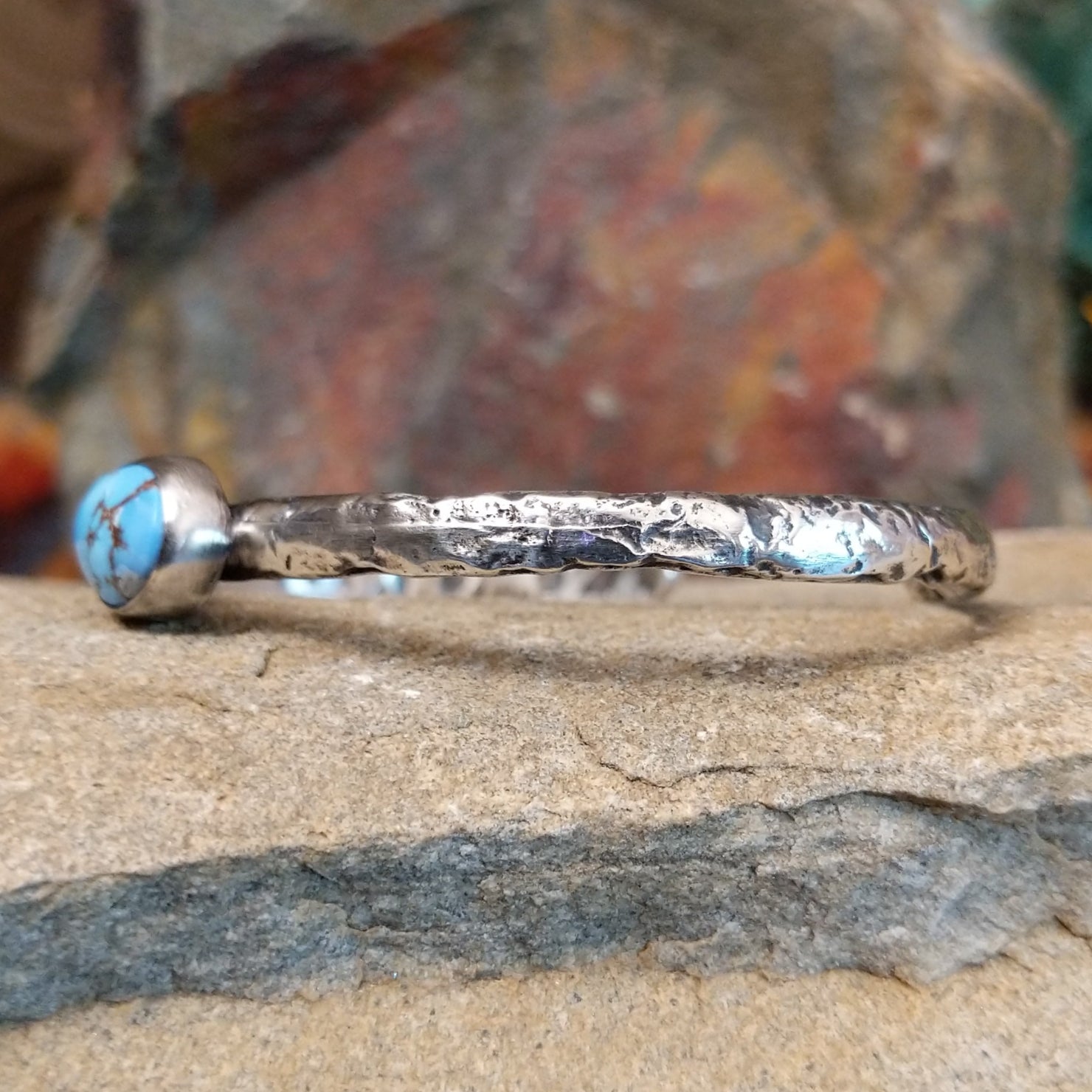 Golden Hills Turquoise Cuff by Raymond Coriz GJ-BRC-0109