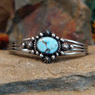 Golden Hills Turquoise Cuff by Raymond Coriz GJ-BRC-0111