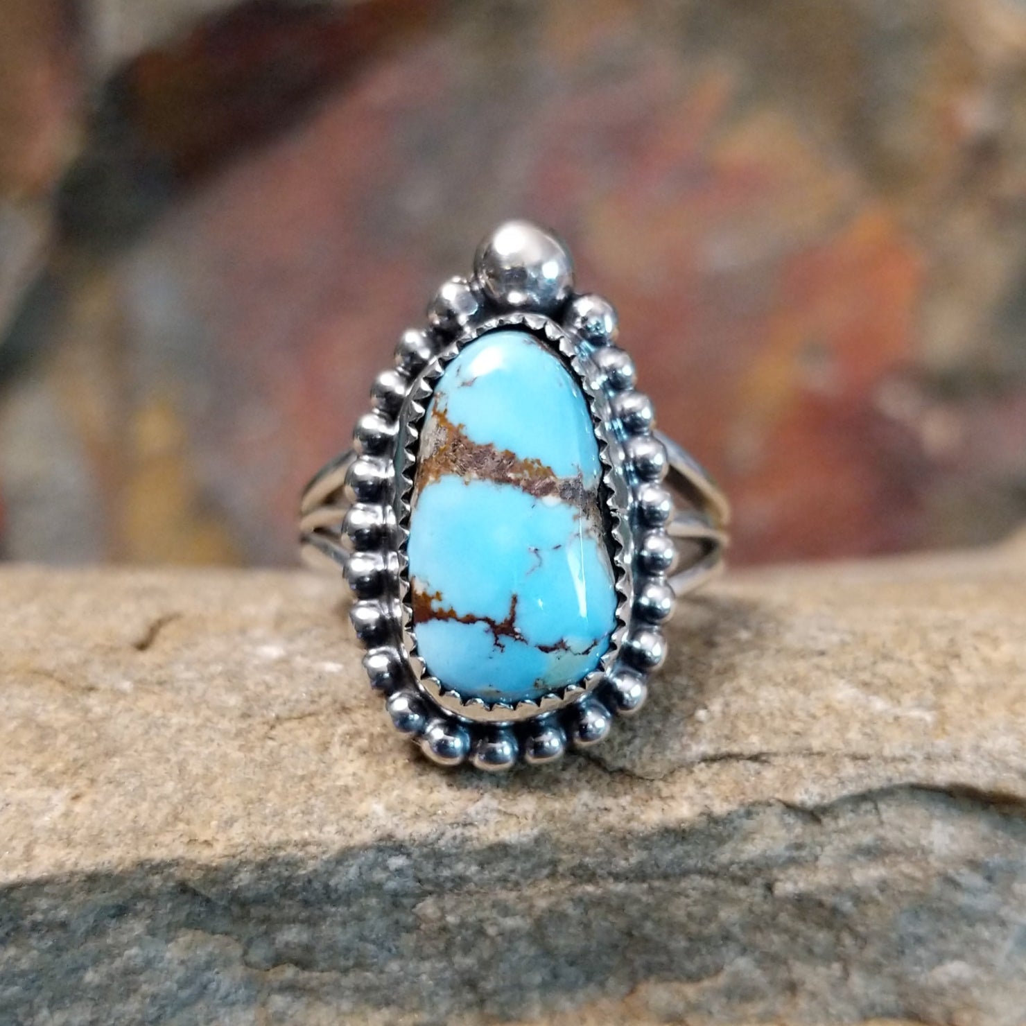 Golden Hills Turquoise Ring by Roie Jaque GJ-RNG-0113