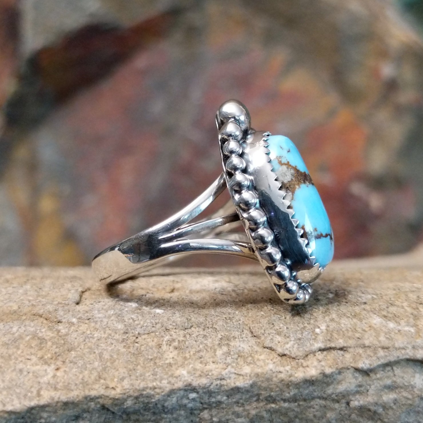Golden Hills Turquoise Ring by Roie Jaque GJ-RNG-0113