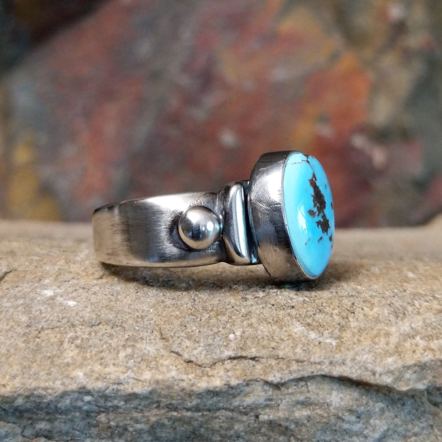 Golden Hills Turquoise Ring by Elgin Tom GJ-RNG-0116 Size 7