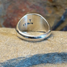 Artisan and Sterling Silver stamp.