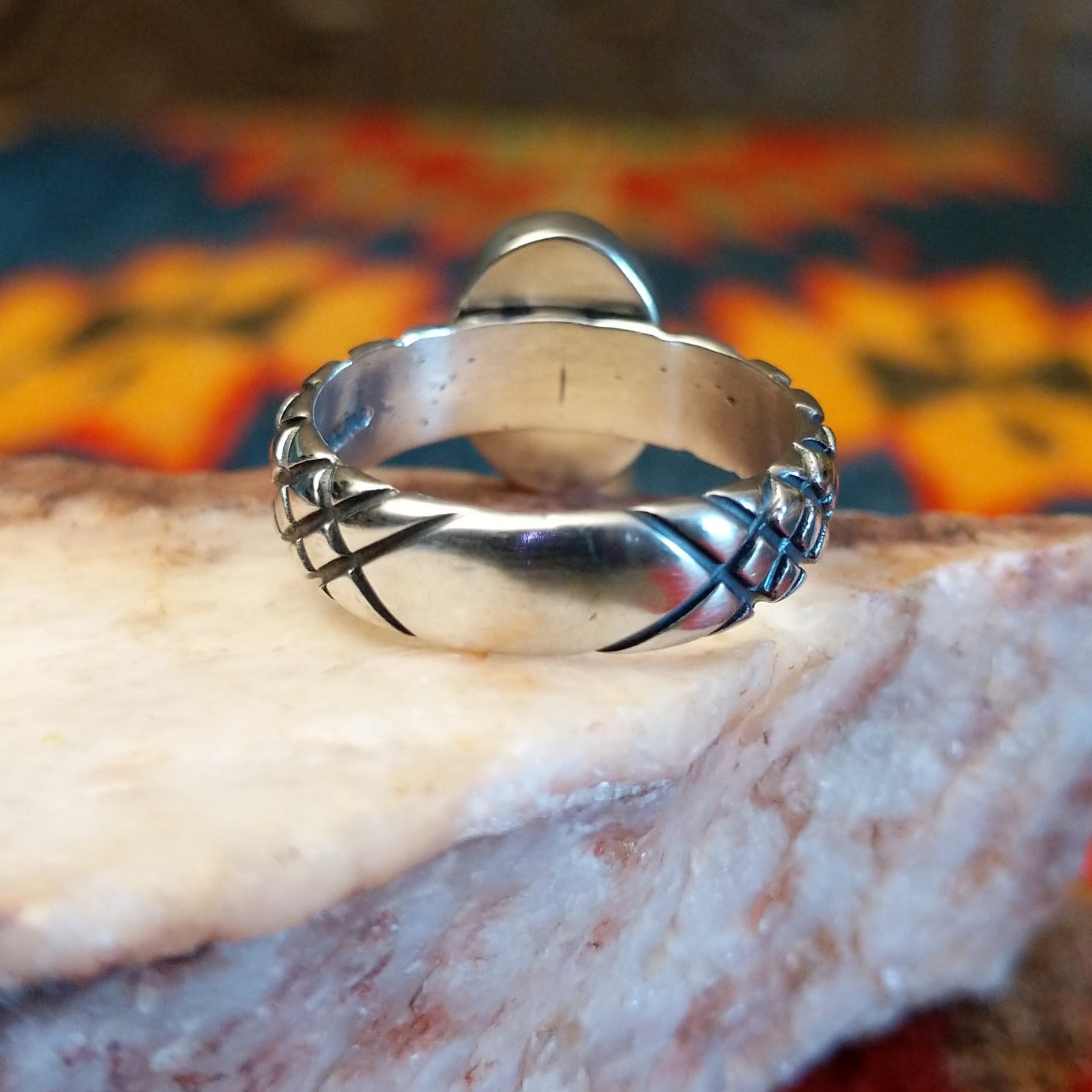Underside view of ring