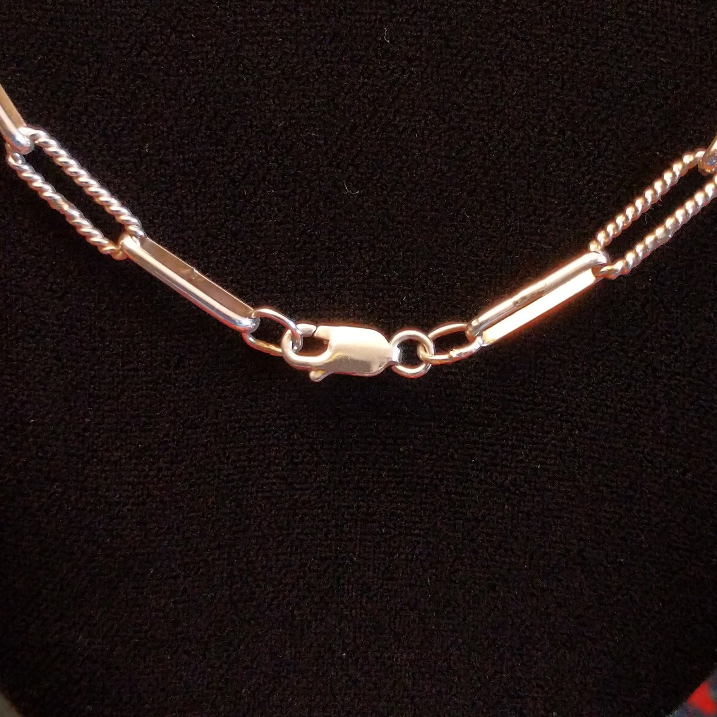 Clasp/closure of necklace close up