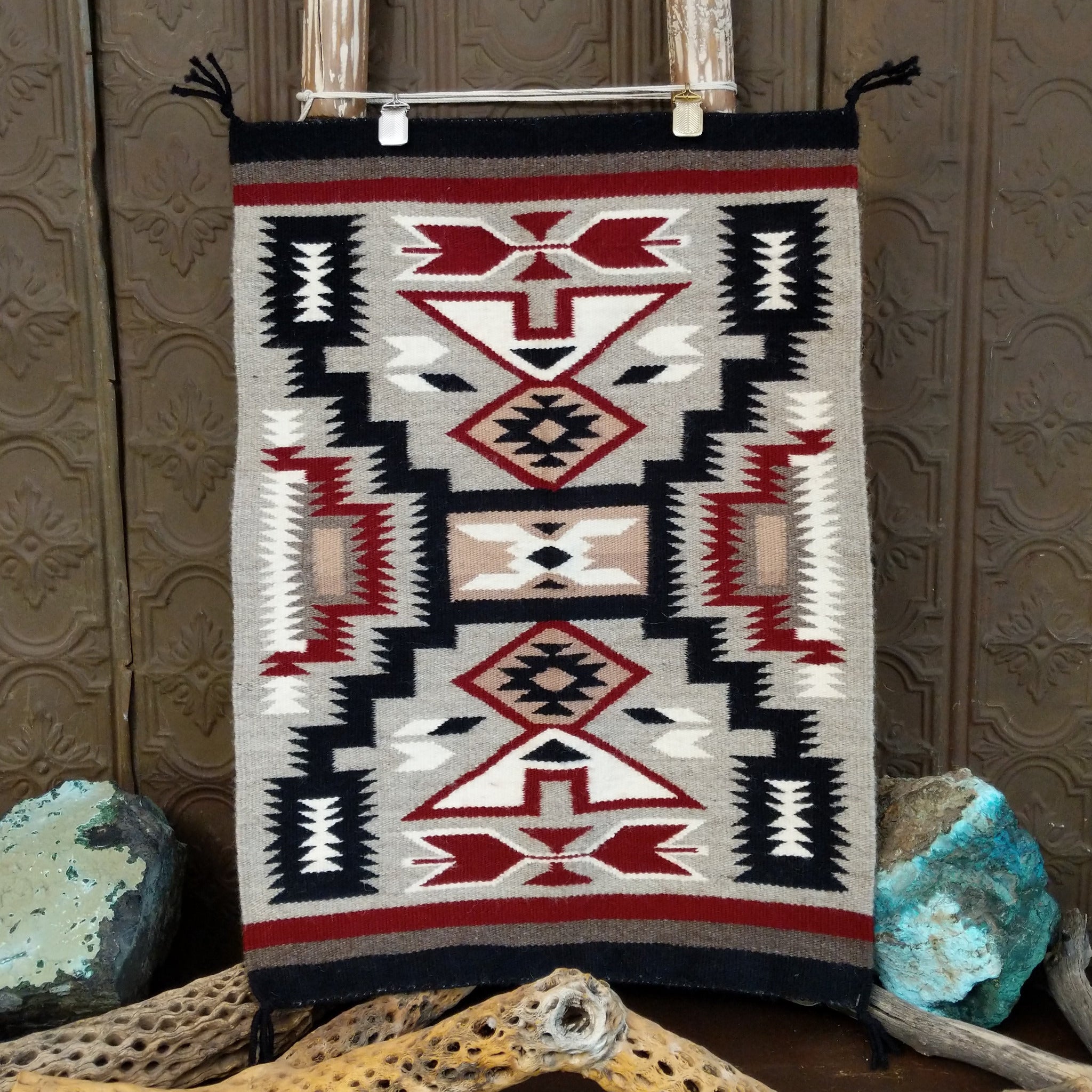 Storm Navajo Rug by Shirley Lopez SWT-0061 – Arlene's